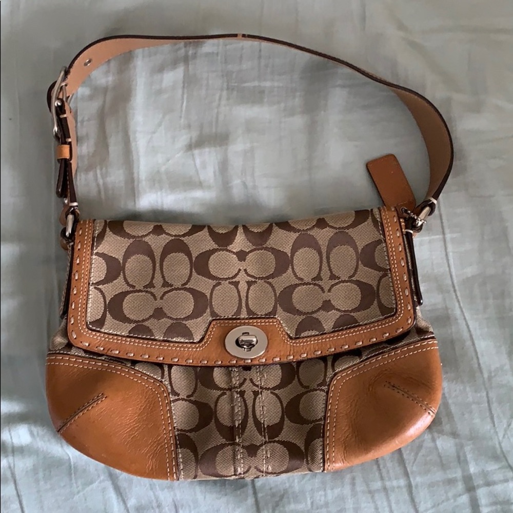 Coach Leather/Canvas Purse!